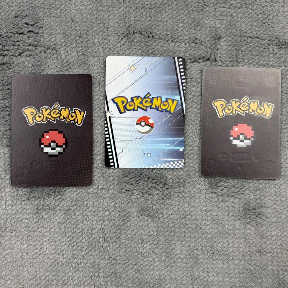 Chinese Mengka 2.0 Pokemon Mew Mewtwo Pixel Mecha Fan Art Holographic Card Set